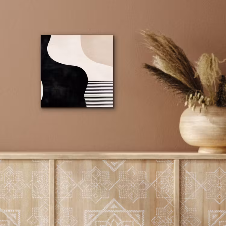 Aluminium schilderij - Abstract - Japandi - Beige - Modern — 5