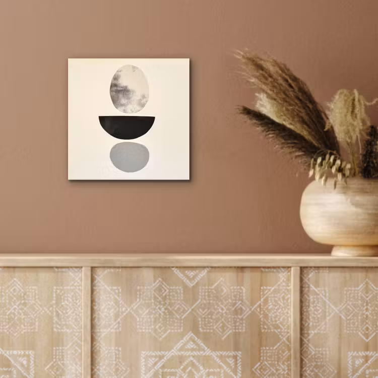 Aluminium schilderij - Beige - Japandi - Wabi sabi — 5