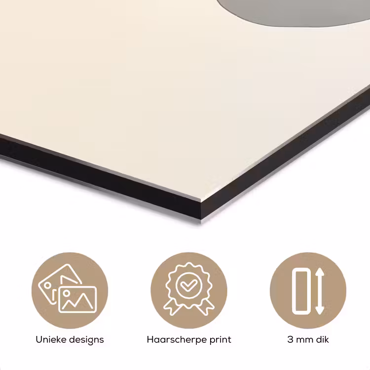 Aluminium schilderij - Beige - Japandi - Wabi sabi — 7