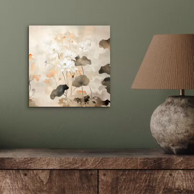 Aluminium schilderij - Bloemen - Japandi - Wabi sabi — 3
