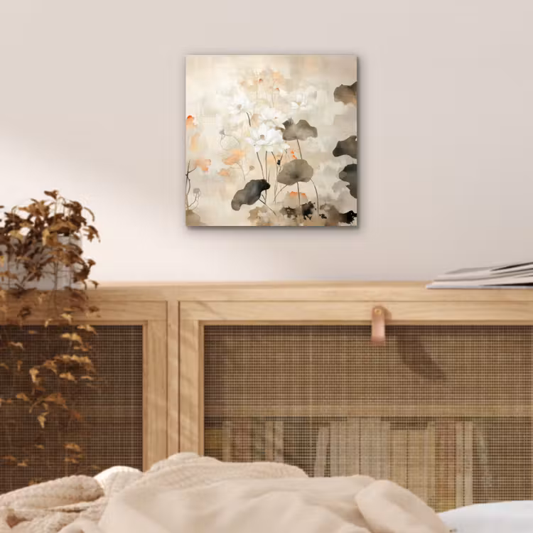 Aluminium schilderij - Bloemen - Japandi - Wabi sabi — 4