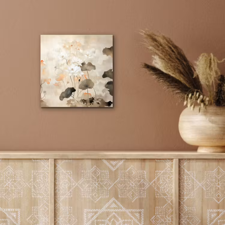 Aluminium schilderij - Bloemen - Japandi - Wabi sabi — 5