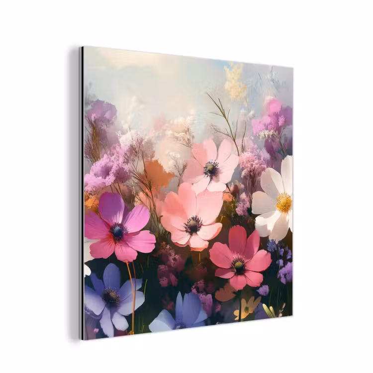 Aluminium schilderij - Bloemen - Kleurrijk - Bloei — 1