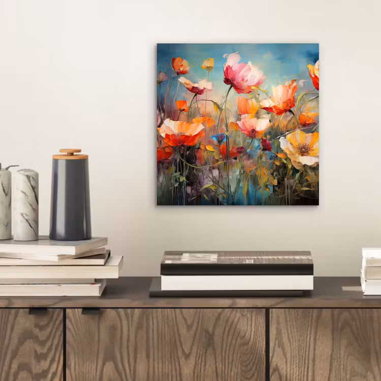Aluminium schilderij - Bloemen - Watercolor - Kunst - Botanisch - Natuur — 2