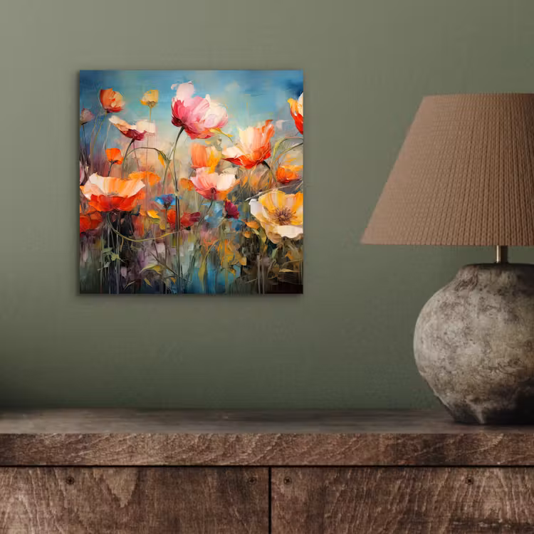 Aluminium schilderij - Bloemen - Watercolor - Kunst - Botanisch - Natuur — 3