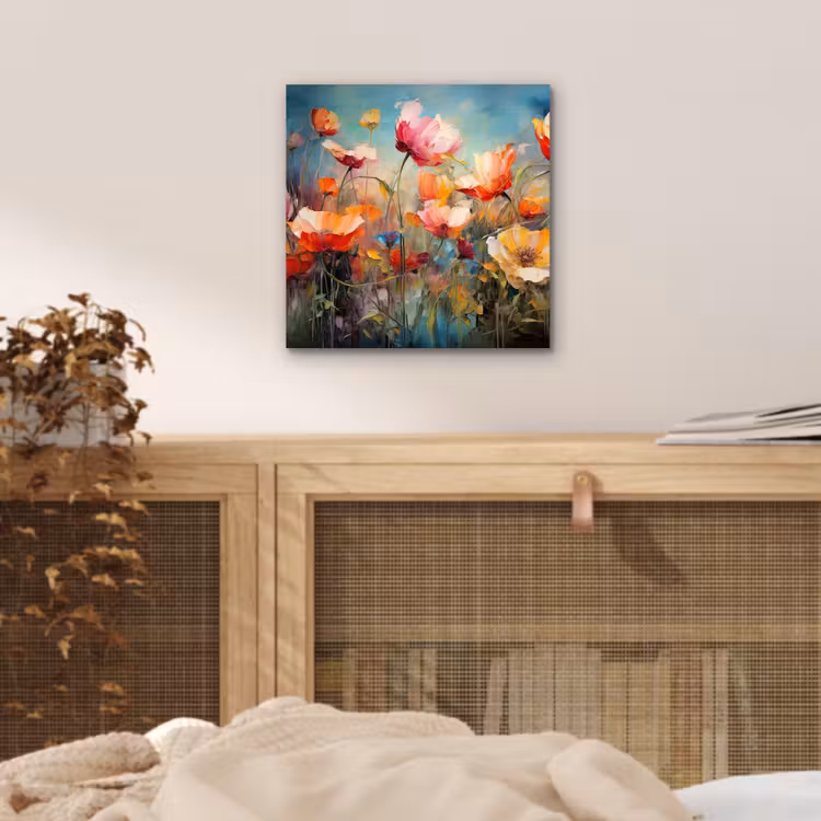 Aluminium schilderij - Bloemen - Watercolor - Kunst - Botanisch - Natuur — 4