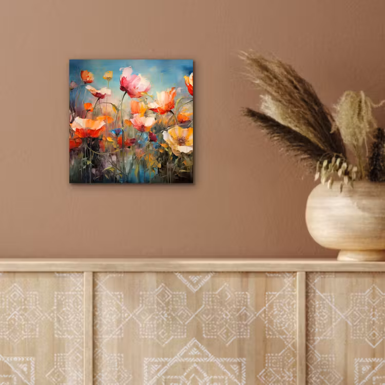 Aluminium schilderij - Bloemen - Watercolor - Kunst - Botanisch - Natuur — 5