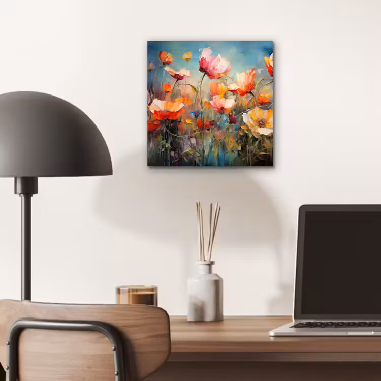 Aluminium schilderij - Bloemen - Watercolor - Kunst - Botanisch - Natuur — 6