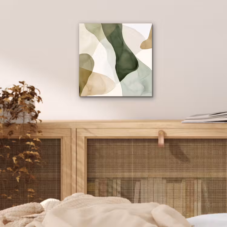 Aluminium schilderij - Japandi - Abstract - Groen — 4