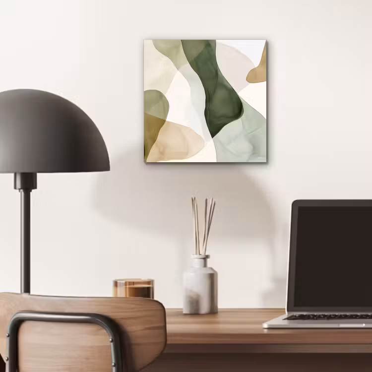 Aluminium schilderij - Japandi - Abstract - Groen — 6