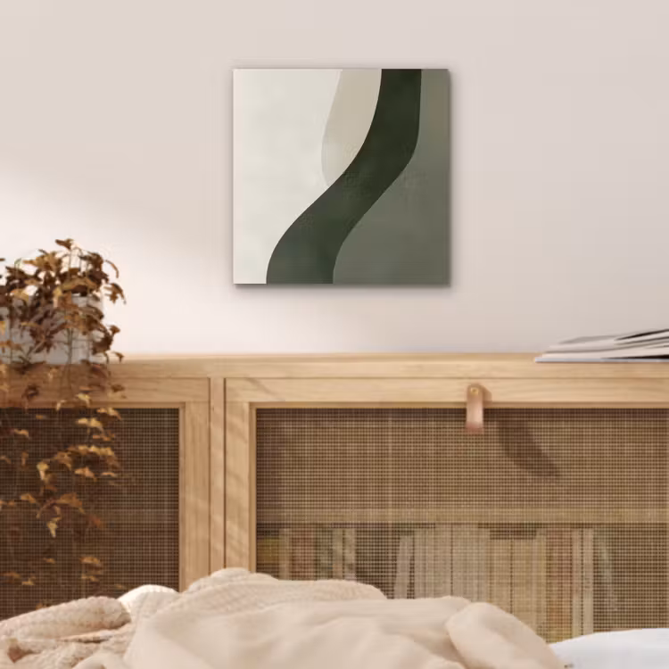 Aluminium schilderij - Japandi - Groen - Abstract - Modern — 4