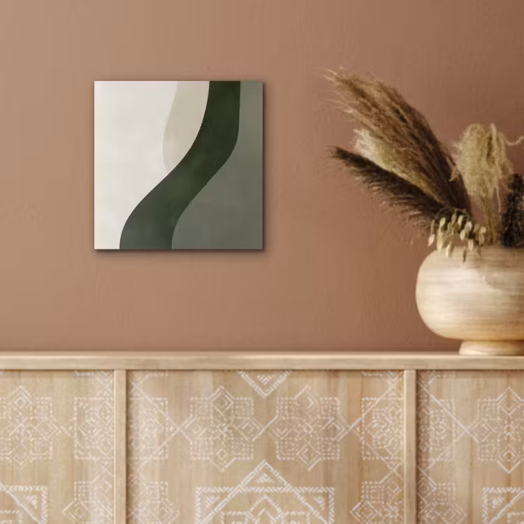 Aluminium schilderij - Japandi - Groen - Abstract - Modern — 5