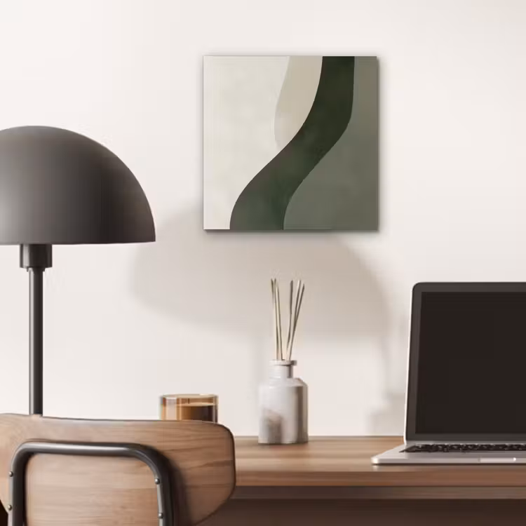 Aluminium schilderij - Japandi - Groen - Abstract - Modern — 6
