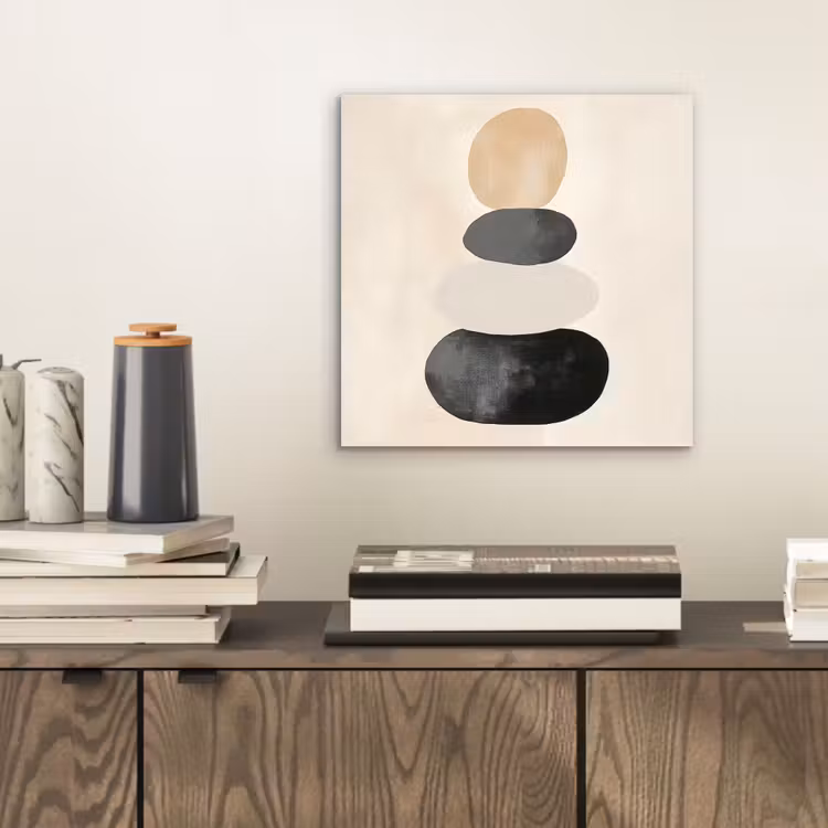 Aluminium schilderij - Japandi - Wabi sabi - Beige — 2
