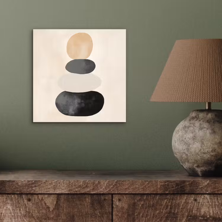 Aluminium schilderij - Japandi - Wabi sabi - Beige — 3