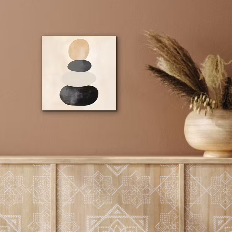 Aluminium schilderij - Japandi - Wabi sabi - Beige — 5