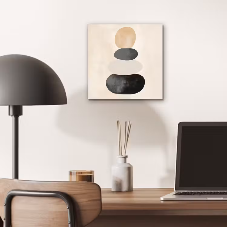 Aluminium schilderij - Japandi - Wabi sabi - Beige — 6