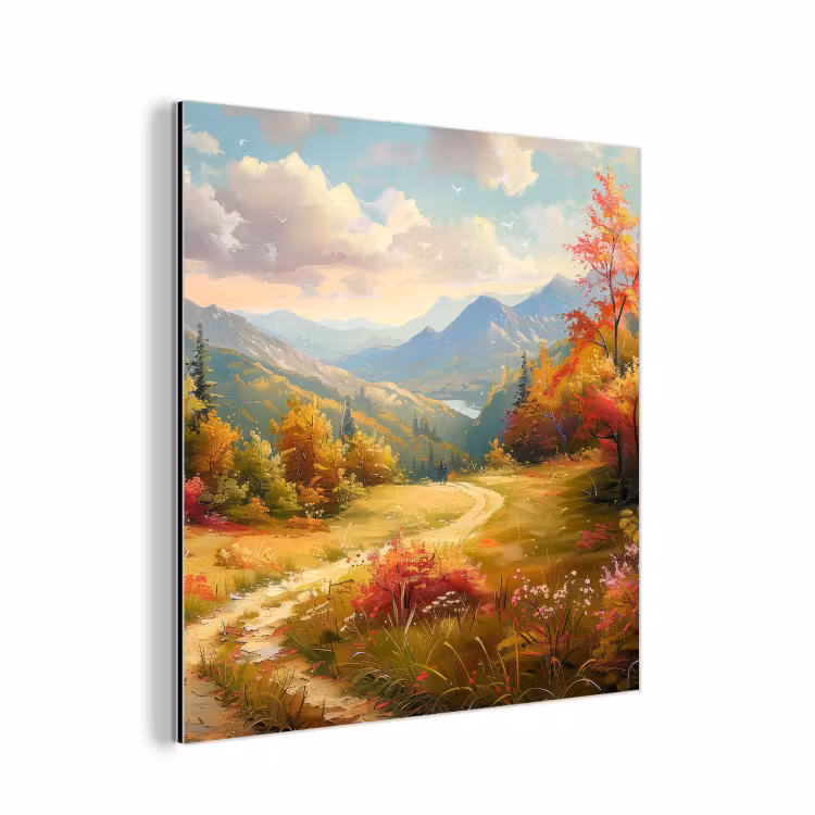 Aluminium schilderij - Landschap - Illustratie - Natuur — 1