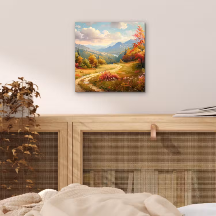 Aluminium schilderij - Landschap - Illustratie - Natuur — 4
