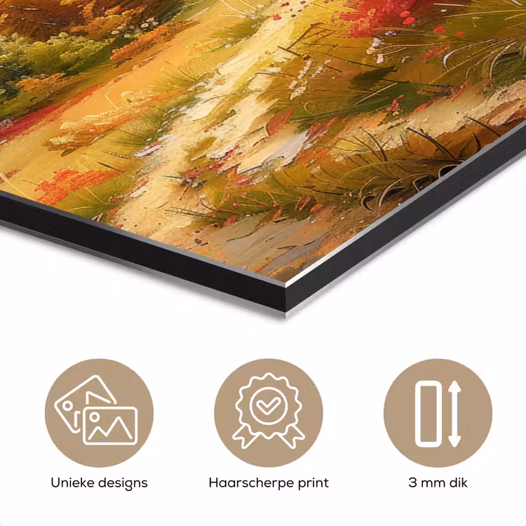 Aluminium schilderij - Landschap - Illustratie - Natuur — 7