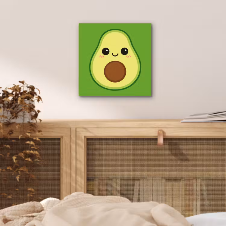 Aluminium schilderij - Avocado - Groen - Speels — 4
