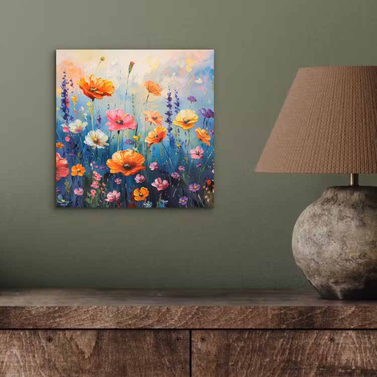 Aluminium schilderij - Bloemen - Natuur - Waterverf - Kunst — 3