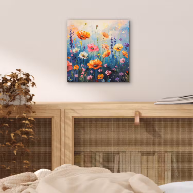 Aluminium schilderij - Bloemen - Natuur - Waterverf - Kunst — 4