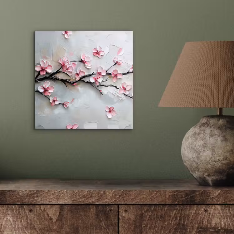 Aluminium schilderij - Bloesem - Kunstzinnig - Roze - Sakura — 3
