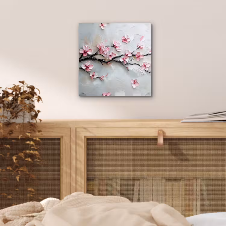 Aluminium schilderij - Bloesem - Kunstzinnig - Roze - Sakura — 4