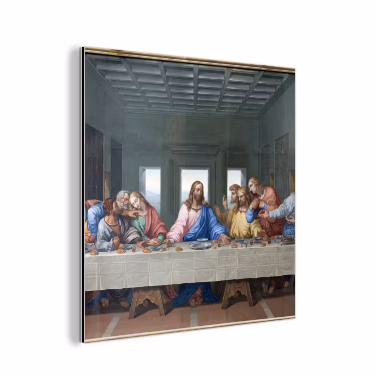 Aluminium schilderij - Het laatste avondmaal - Leonardo da Vinci — 1