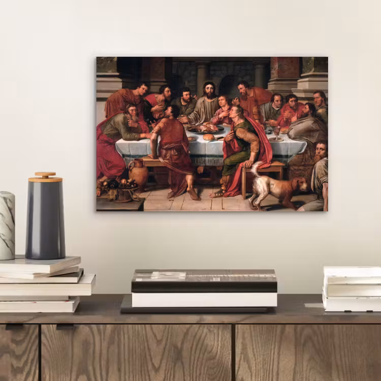 Aluminium schilderij - Het laatste avondmaal - Schilderij van Willem Key — 2