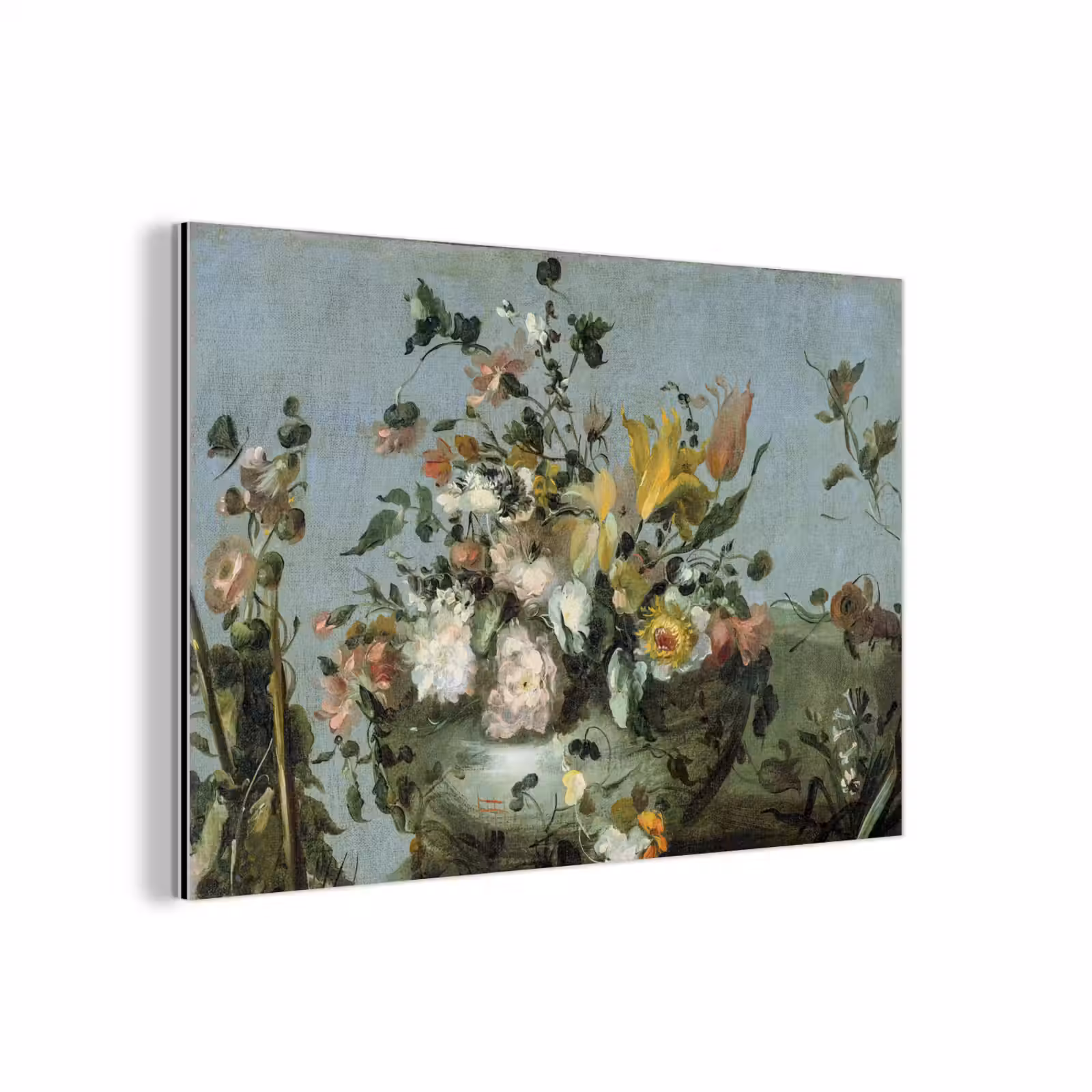 Aluminium schilderij - Bloemen - Oude Meesters - Olieverf — 1