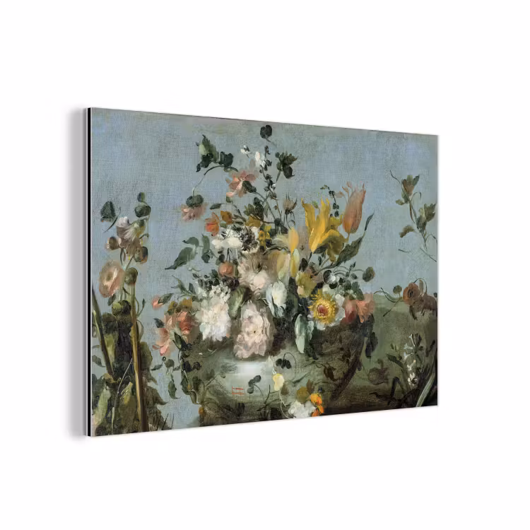 Aluminium schilderij - Bloemen - Oude Meesters - Olieverf — 1