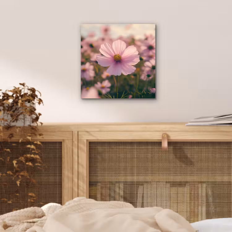 Aluminium schilderij - Bloemen - Paars - Wazig — 4