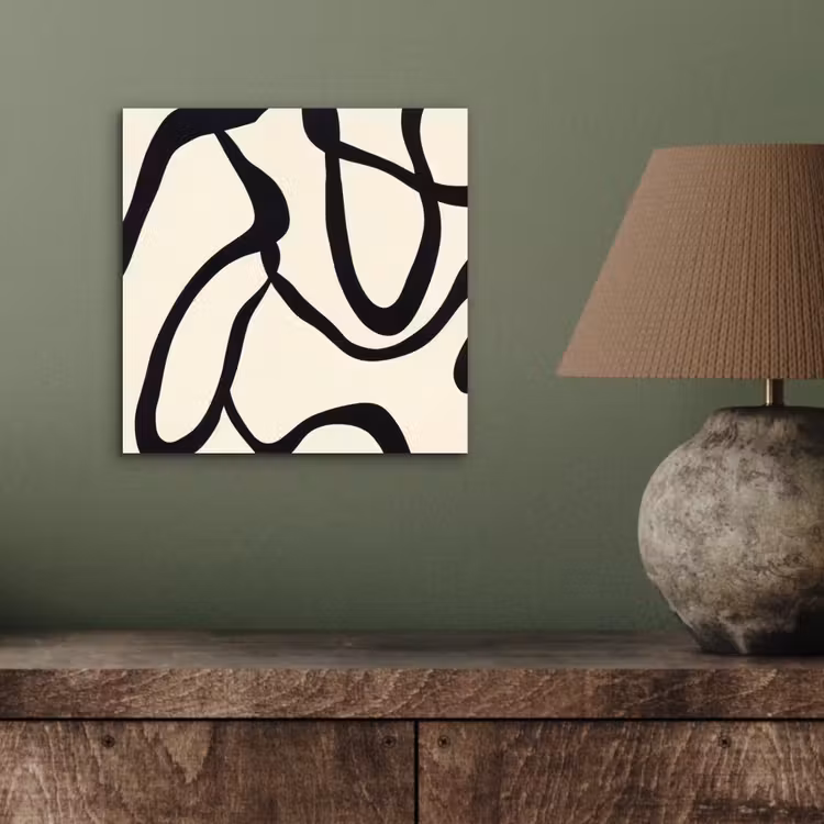 Aluminium schilderij - Abstract - Lijnen - Modern - Beige — 3