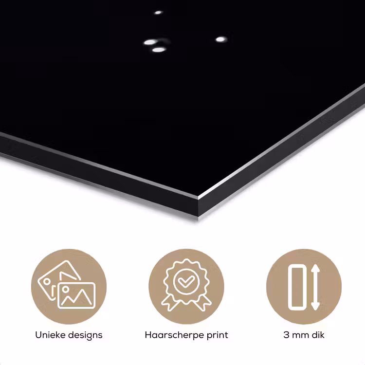 Aluminium schilderij - Koi - Vissen - Water - Zwart — 7