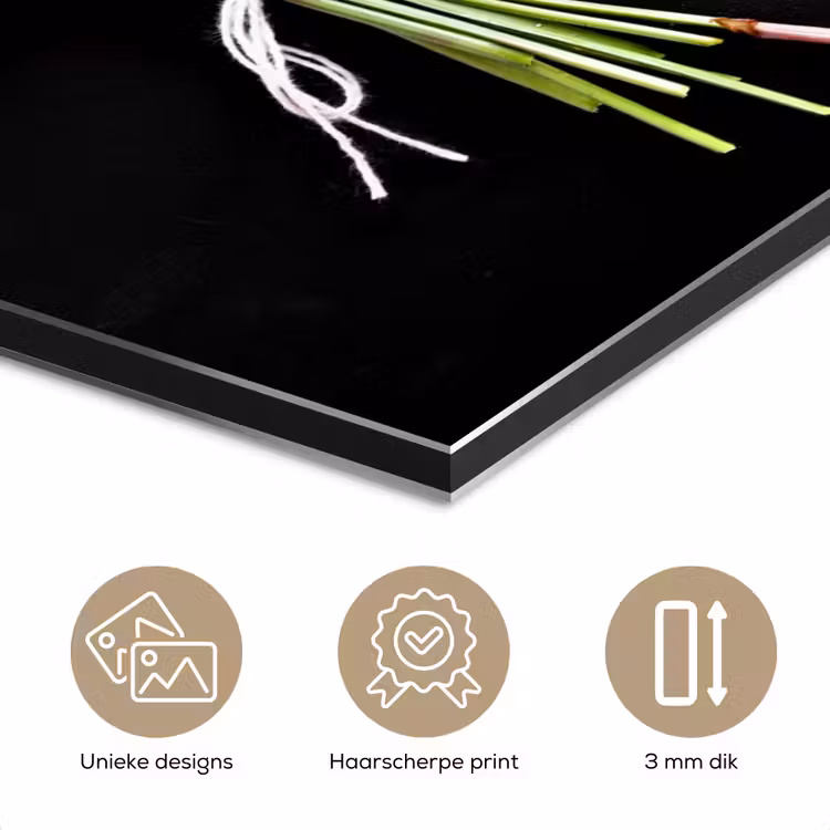 Aluminium schilderij - Lelietjes van dalen - Bloemen - Strik — 7