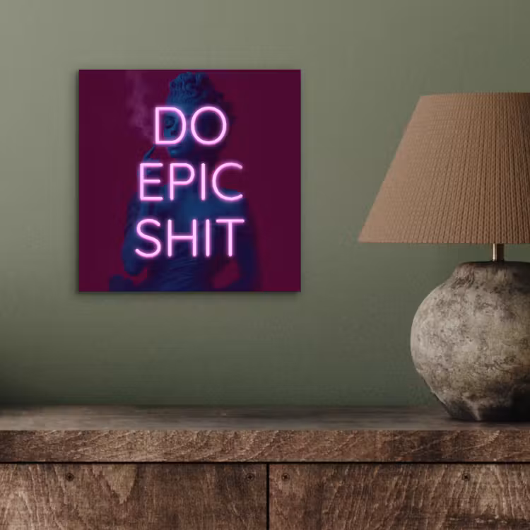 Aluminium schilderij - Buste - Neon - LED - Letters — 3
