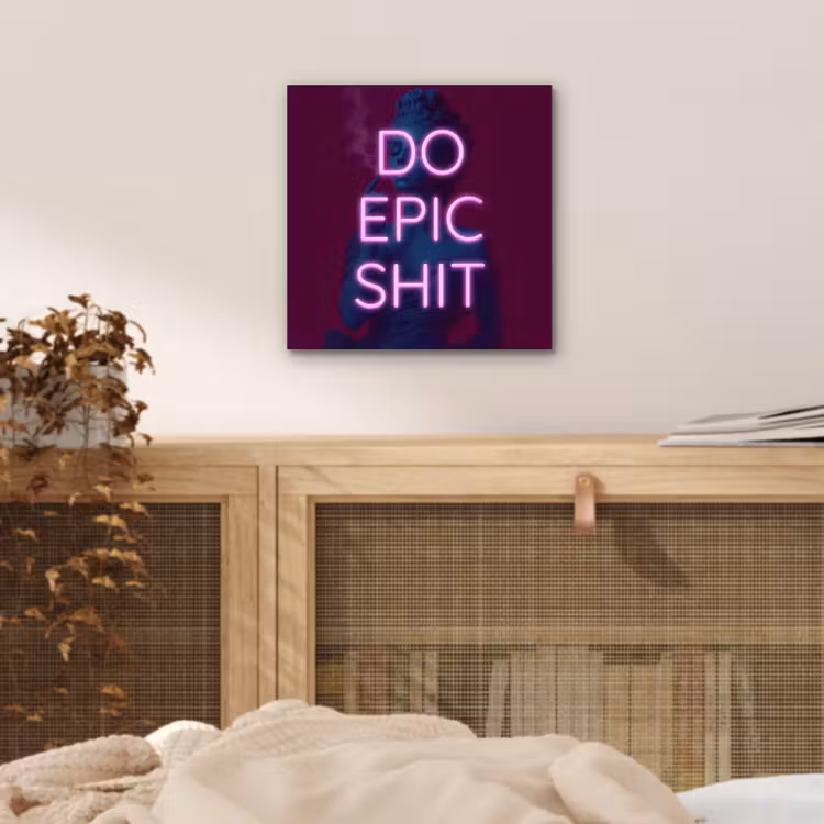 Aluminium schilderij - Buste - Neon - LED - Letters — 4