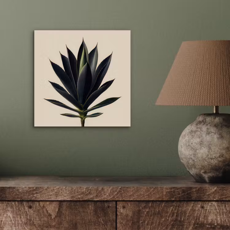 Aluminium schilderij - Agaveplant - Symmetrisch - Groen — 3