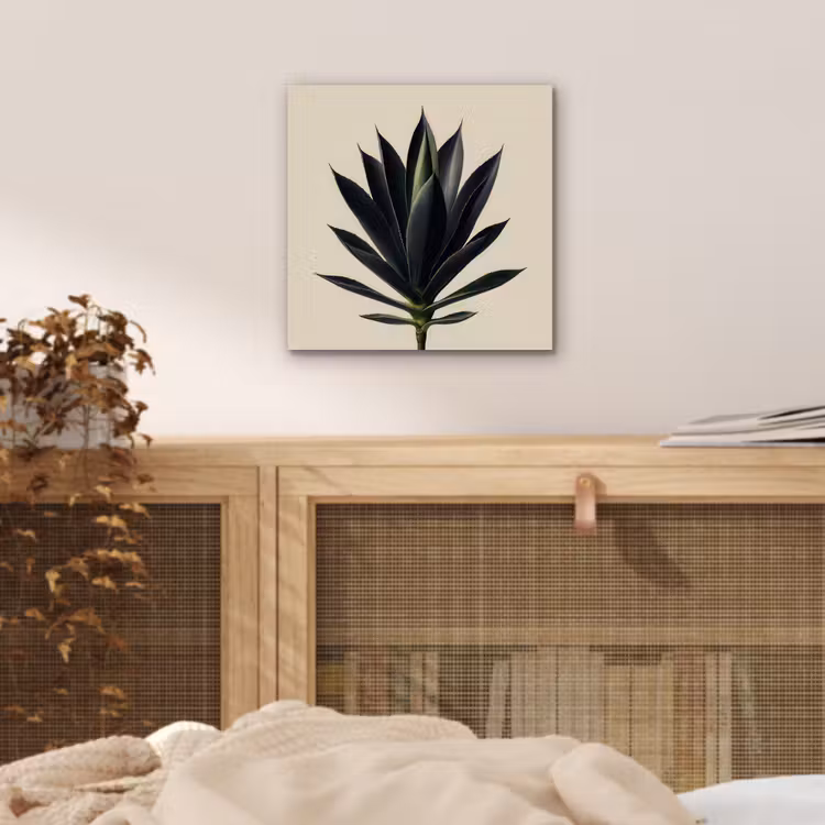 Aluminium schilderij - Agaveplant - Symmetrisch - Groen — 4