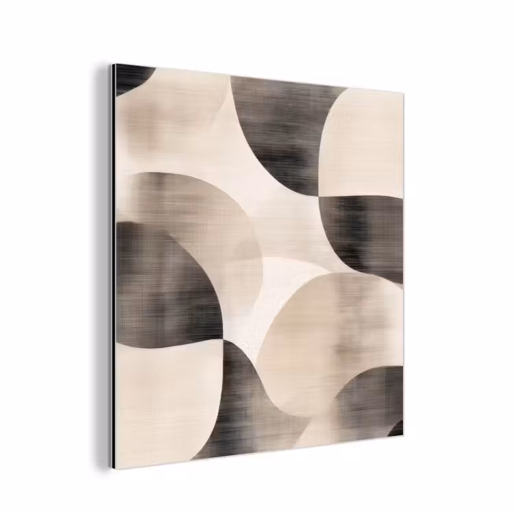 Aluminium schilderij - Grillige vormen - Subtiele overgangen - Dynamisch — 1