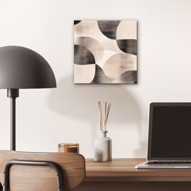 Aluminium schilderij - Grillige vormen - Subtiele overgangen - Dynamisch — 6