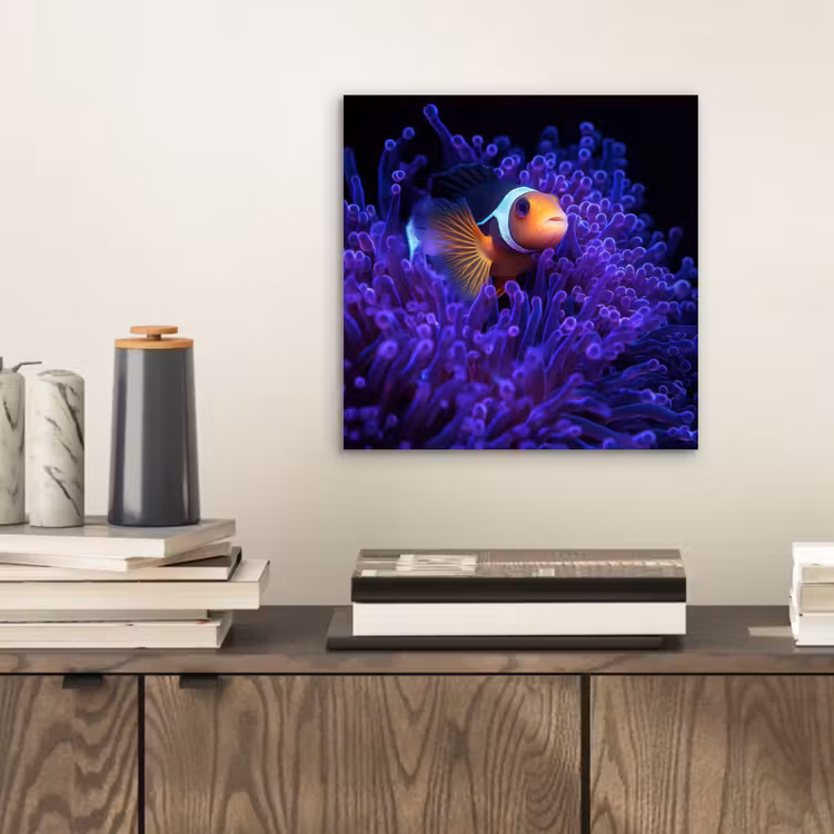 Aluminium schilderij - Koraal - Vis - Oranje - Zee — 2