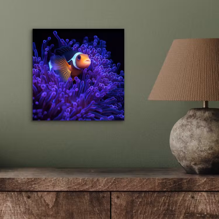 Aluminium schilderij - Koraal - Vis - Oranje - Zee — 3