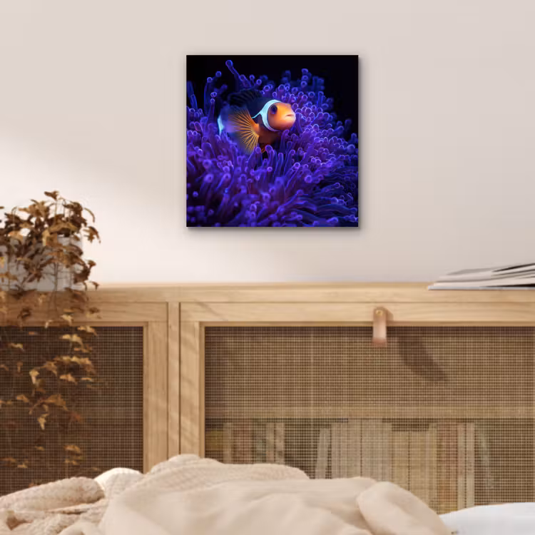 Aluminium schilderij - Koraal - Vis - Oranje - Zee — 4