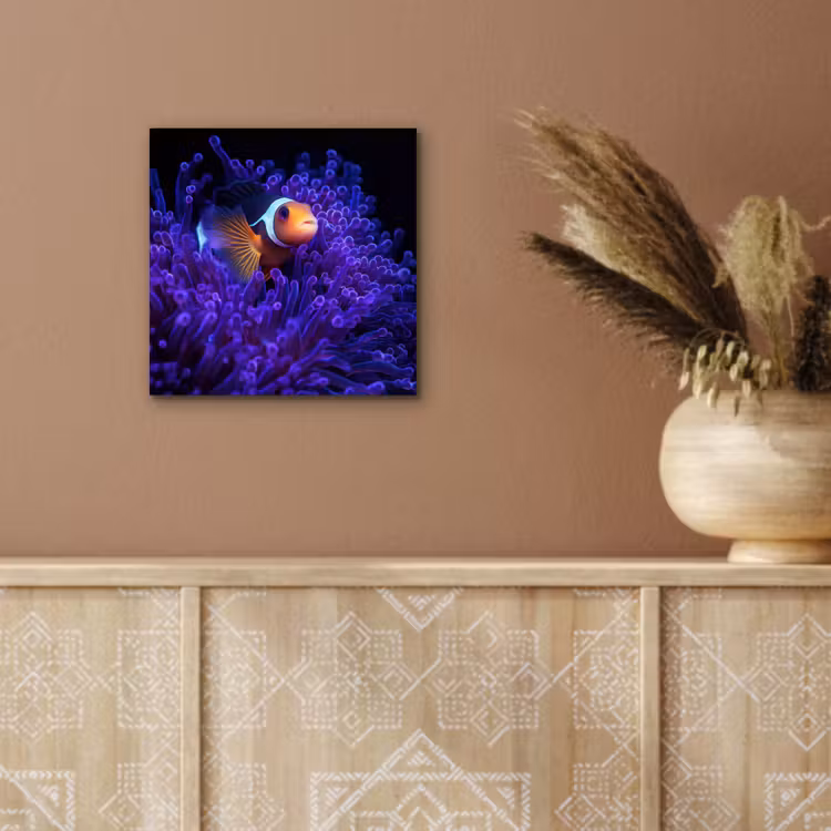 Aluminium schilderij - Koraal - Vis - Oranje - Zee — 5