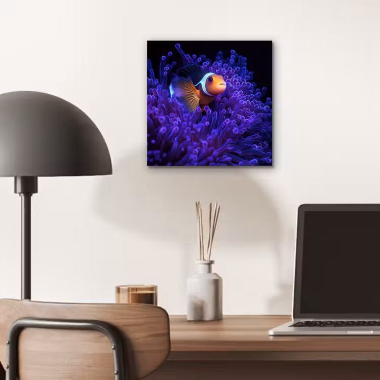 Aluminium schilderij - Koraal - Vis - Oranje - Zee — 6