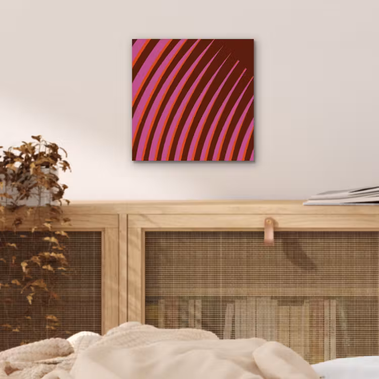 Aluminium schilderij - Lijnen - Rood - Beweging — 4