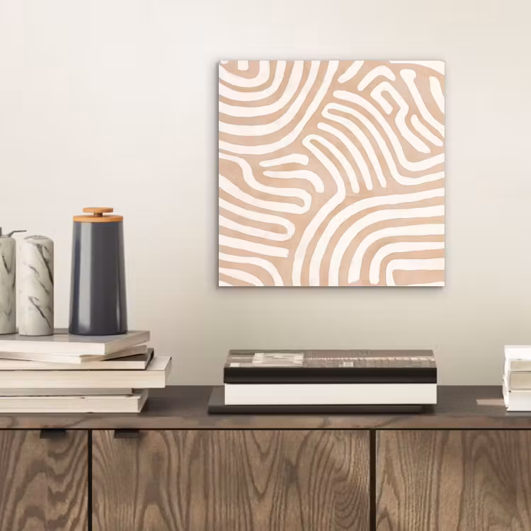 Aluminium schilderij - Beige - Aardspatroon — 2